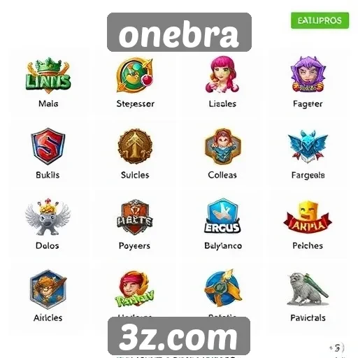 Avaliação das principais categorias de jogos no Onebra